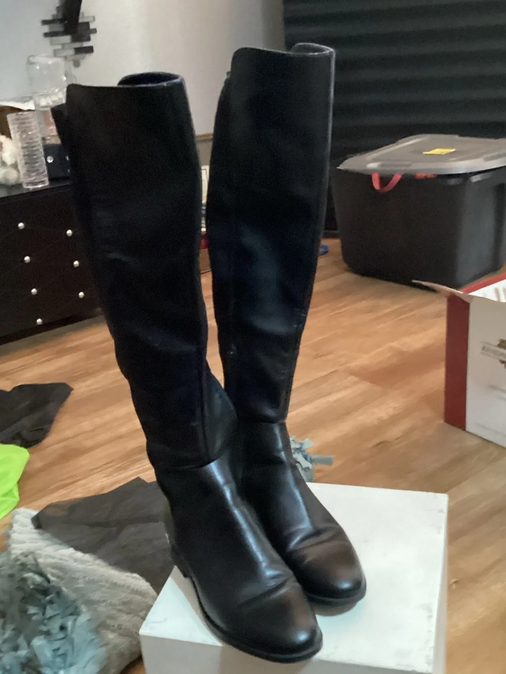 Nine West Over Knee Tall Boots - Black - Size 10 - Like New!